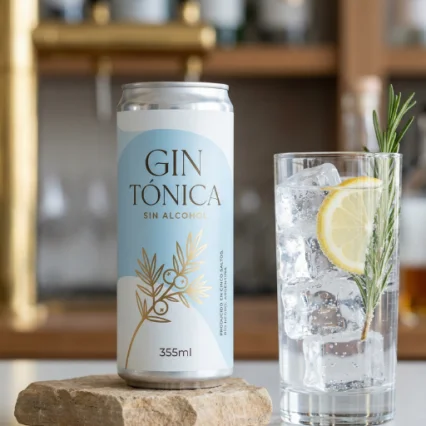 Gin tónica sin alcohol